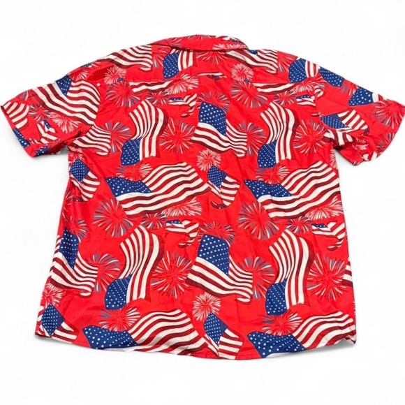 Men’s Red White and blue American flag Hawaiian shirt
XL. New without tags. - Picture 3 of 8